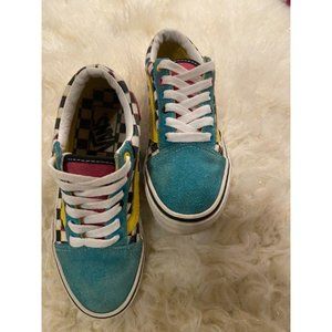 Kids Checkerboard Vans Sneakers - Sz 2